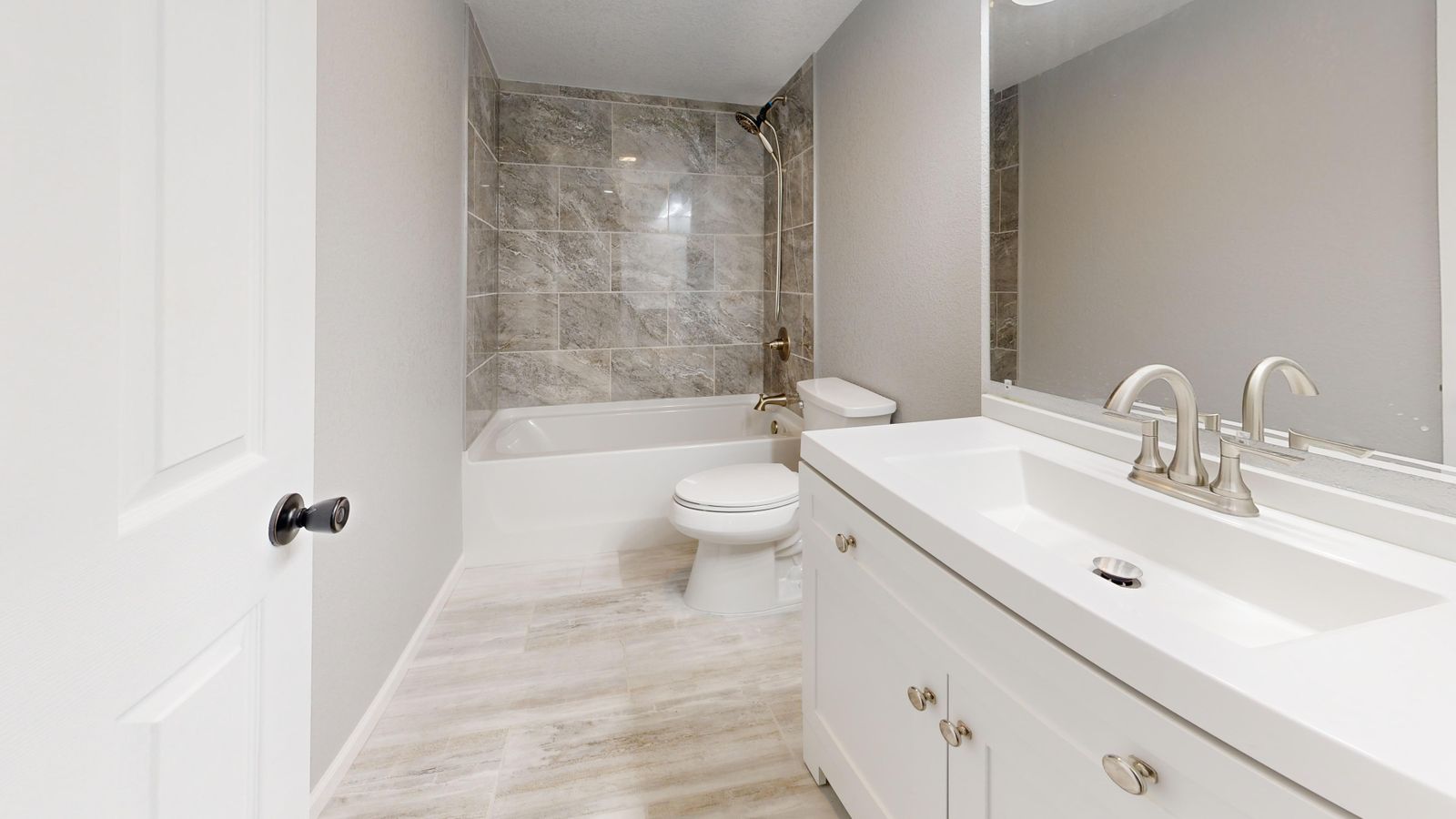 Full bathroom remodel detail